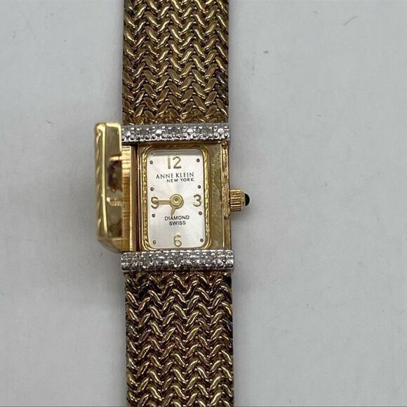 Anne Klein Swiss Bracelet Watch in Gold Plated